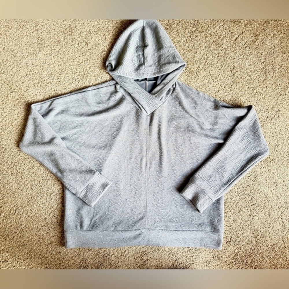 Zyia Gray Textured Hoodie
